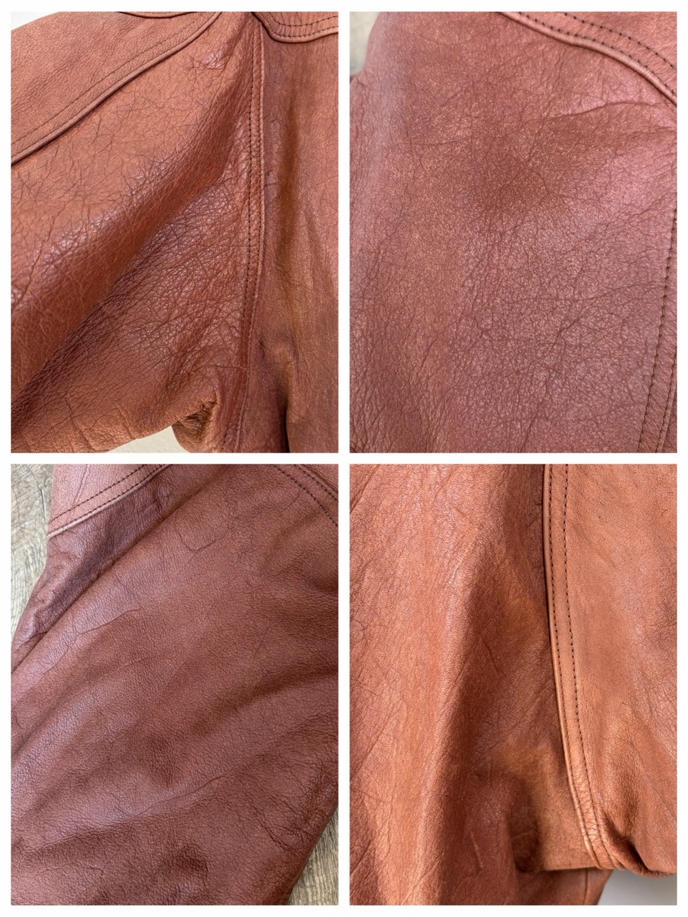 Vintage Wilson’s Adventure Bound Brown Leather Zip Up Bomber Aviator Jacket - Picture 6 of 14